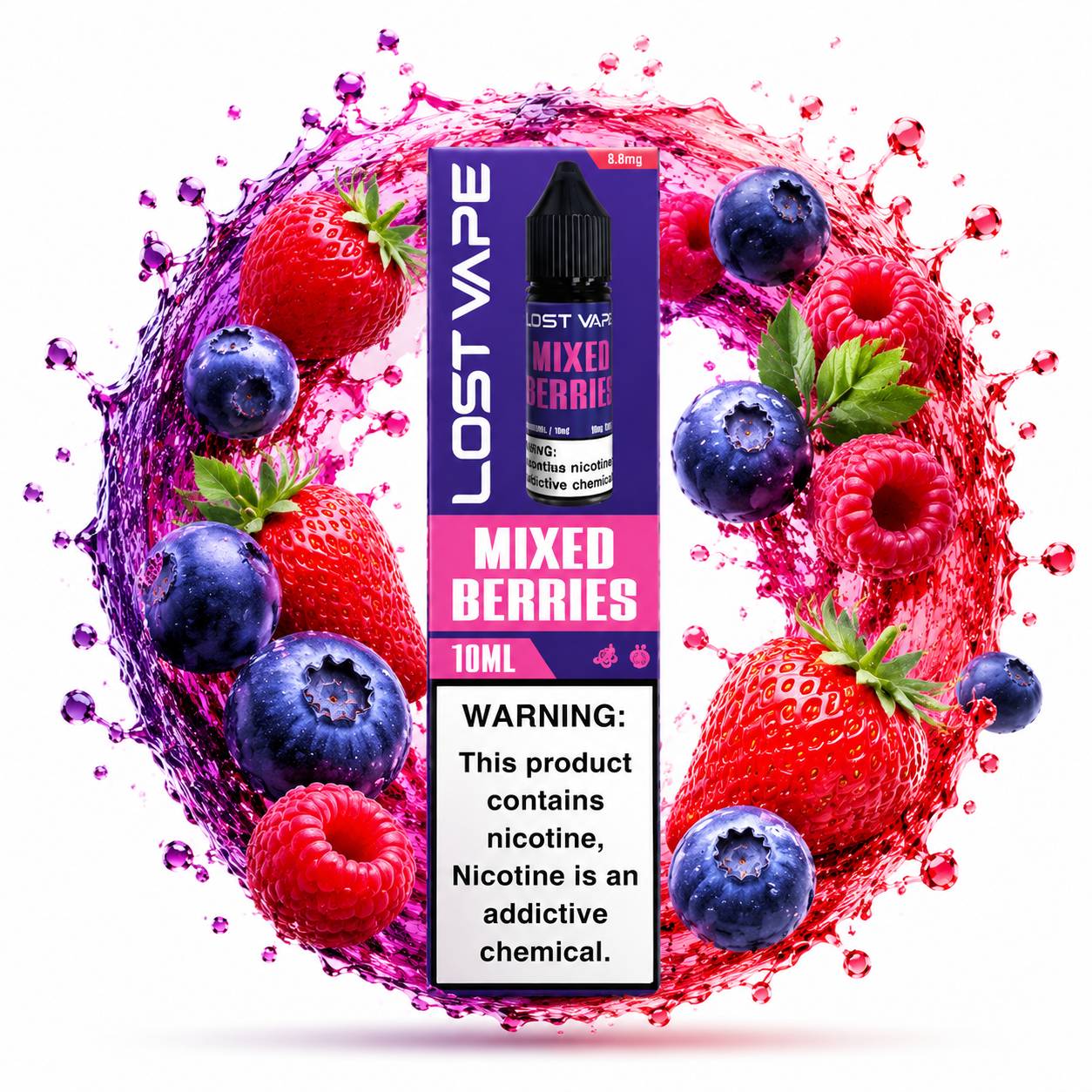 سالت میکس بری لاست ویپ salt mixed berry lost vape