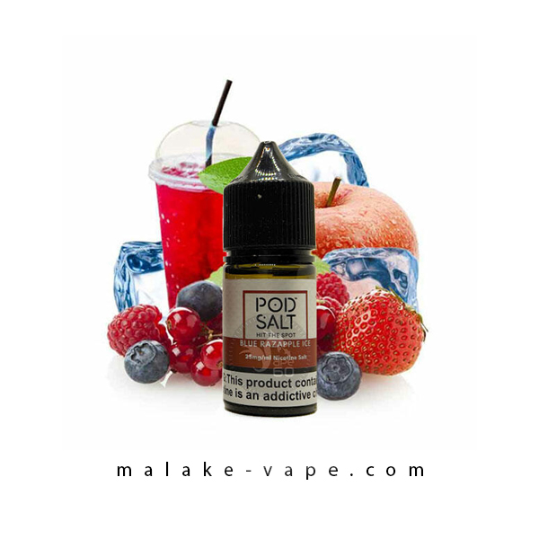 سالت اسموتی تمشک یخ (30میل) POD SALT FUSION BLUE RAZAPPLE ICE