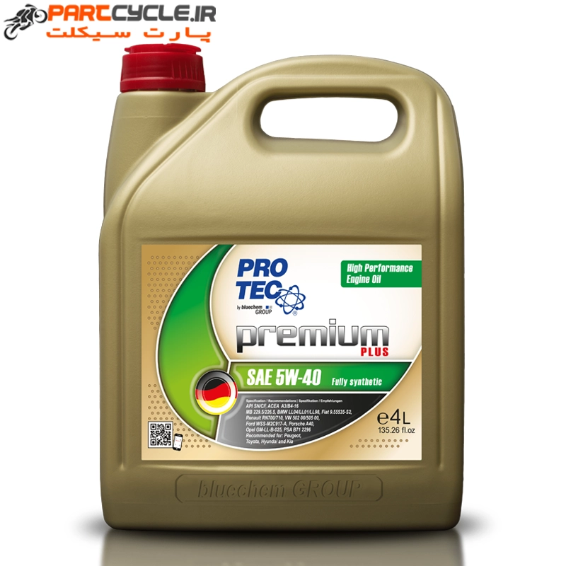 روغن پروتک 5W-40 SN چهار لیتری