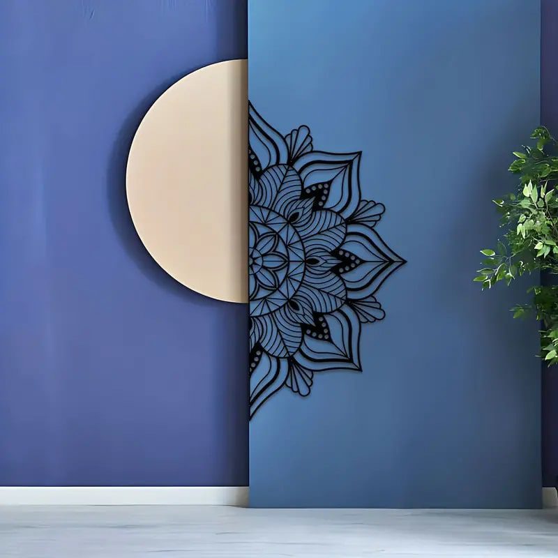 استیکر چوبی گل نیلوفر آبی