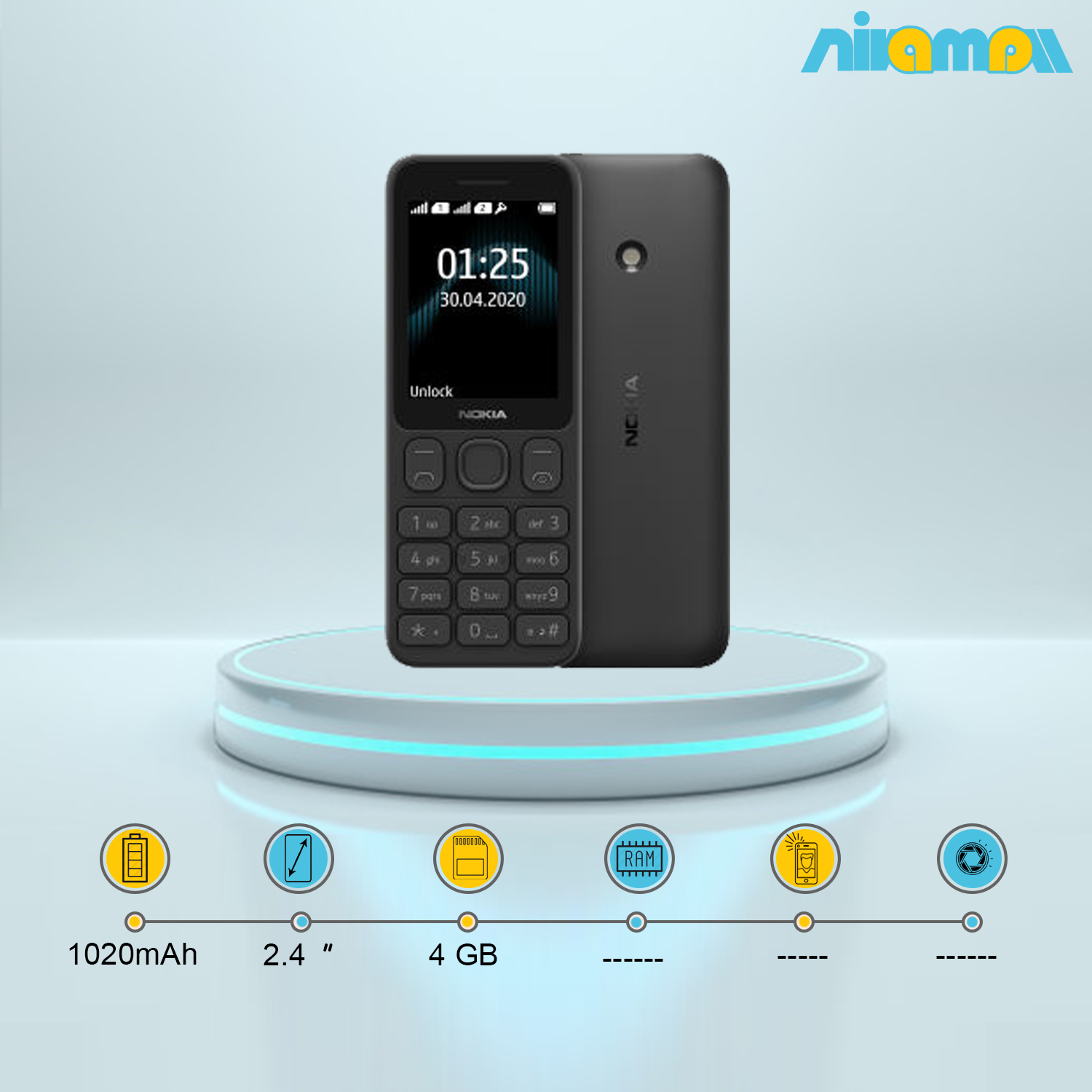 گوشی موبایل نوکیا مدل 125 دوسیم کارت ظرفیت 4مگابایت