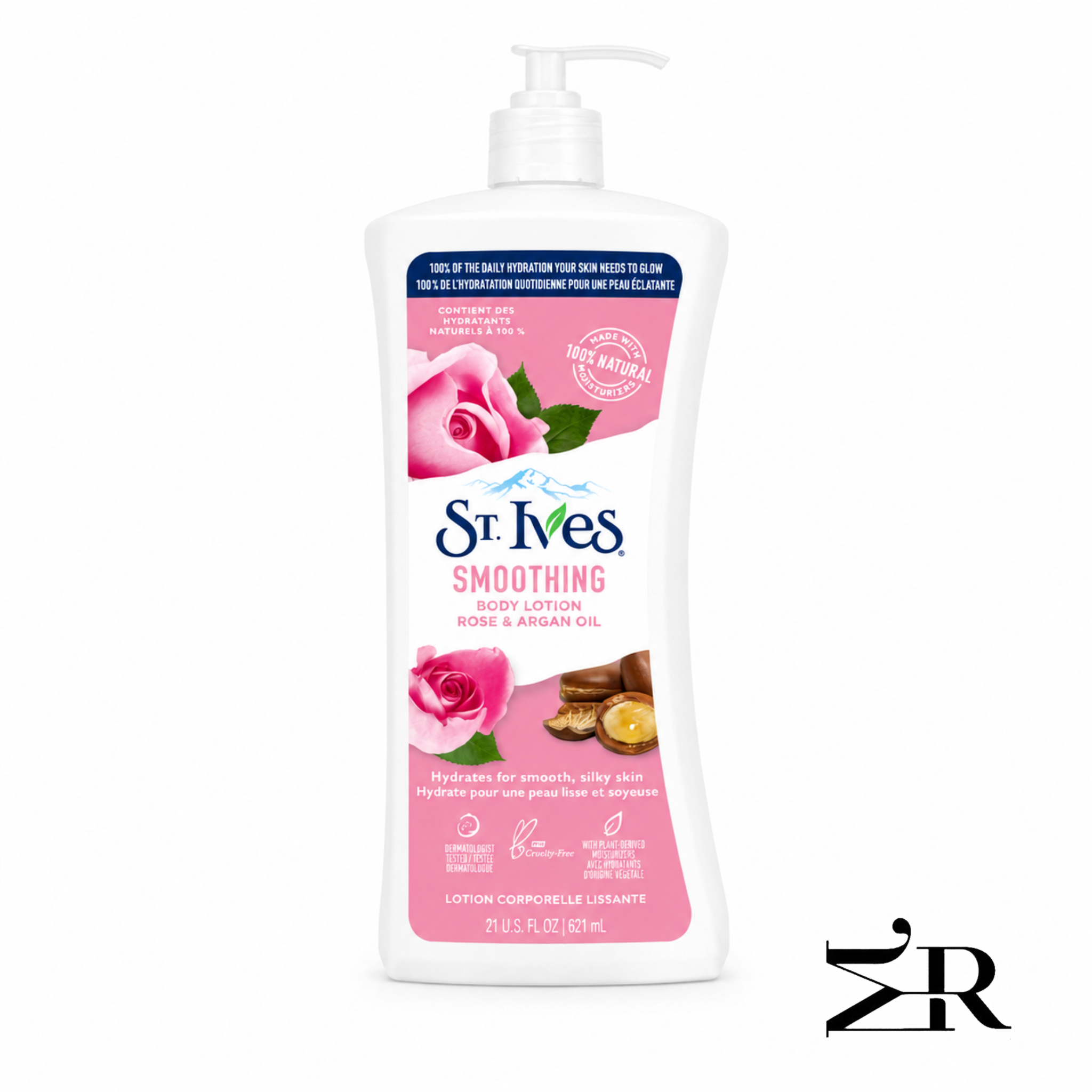 لوسیون بدن سنت ایوز با روغن گل رز و آرگان | Rose &amp; Argan Oil | حجم 621 میلی‌لیتر