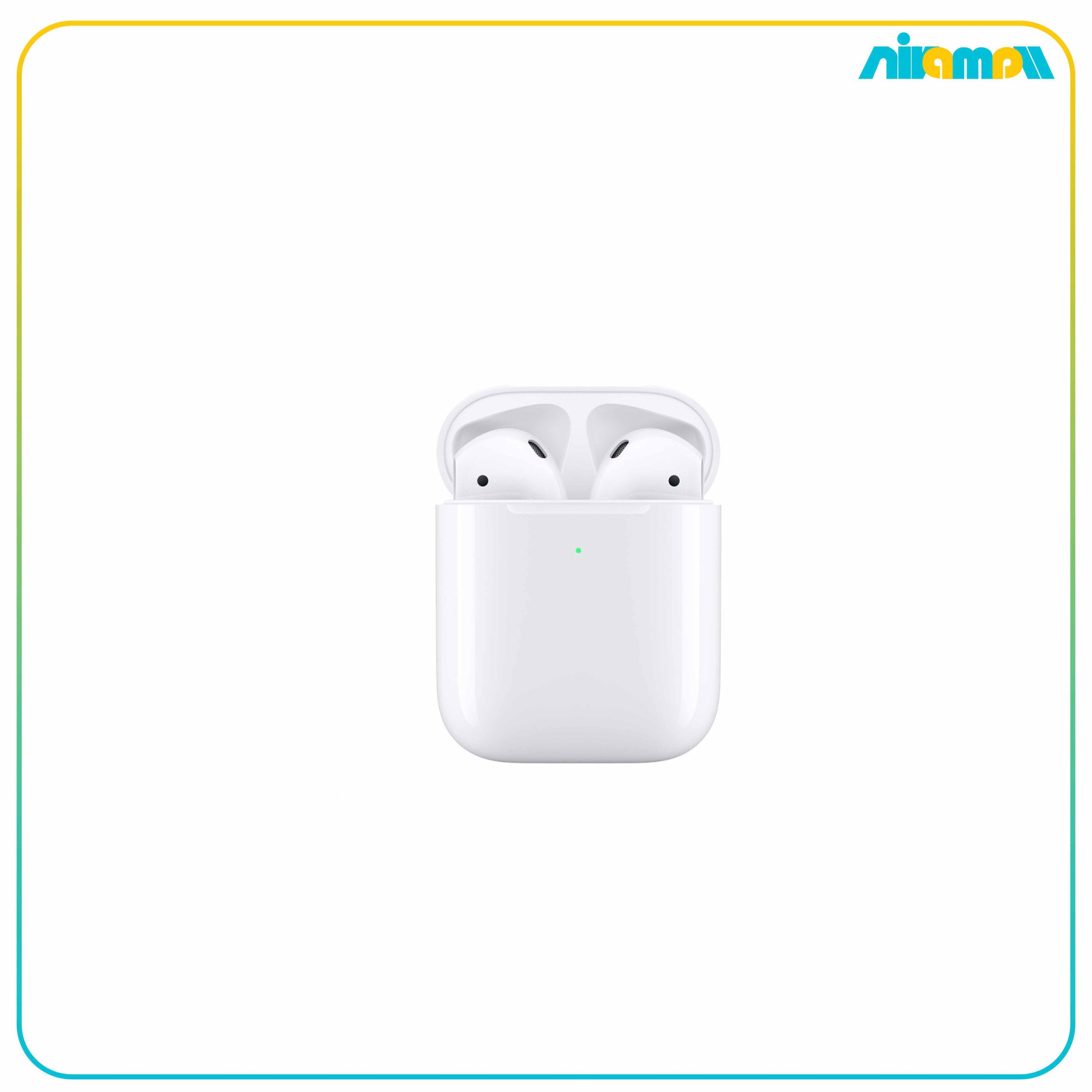 هدفون بی‌ سیم اپل مدل AirPods New Generation همراه با محفظه شارژ بی‌سیم