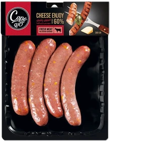 سوسيس انجوی پنيری 60 درصد گوشت قرمز 300 گرم كاپو
