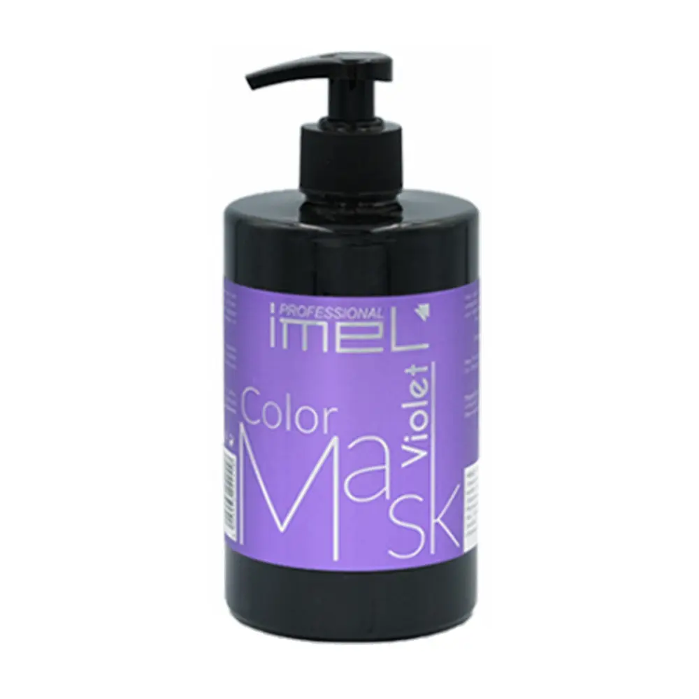 ماسک موی رنگی ویولت ایمل 500 میل مناسب انواع مو و موهای رنگ شده Imel Violet Color Mask