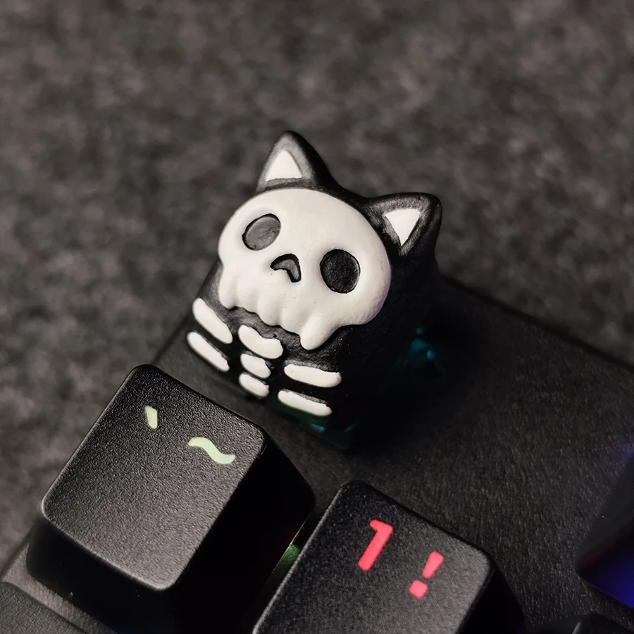 کی کپ کاستوم اسکلت گربه(Cat skeleton)از کالکشن هالووین(Halloween)کد 0501