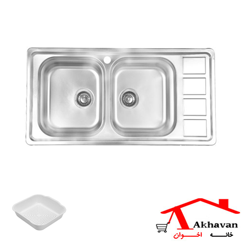 سینک ظرفشویی توکار کد 373s اخوان