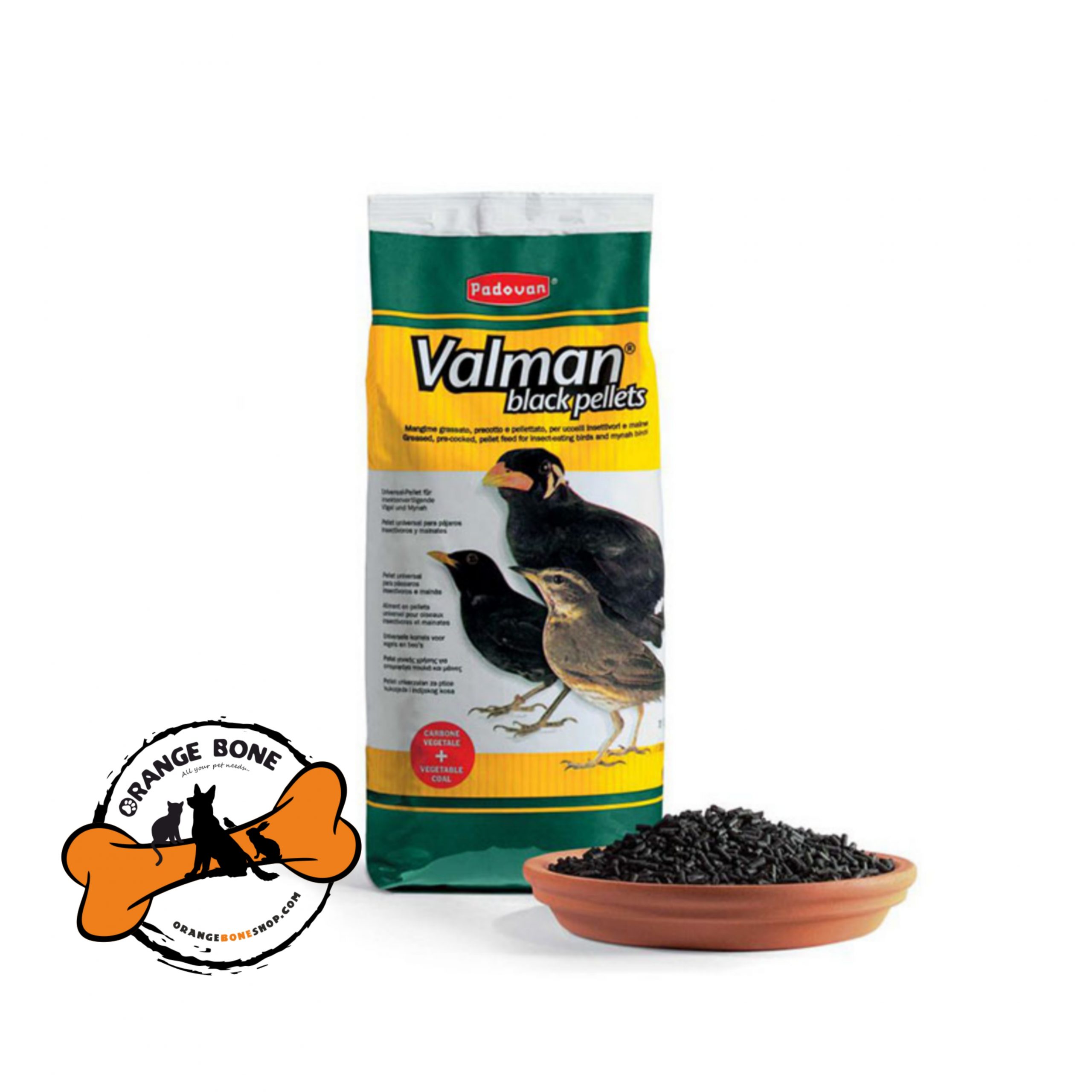غذای مرغ مینا مدل valman black pellets پادوان (1 کیلو)