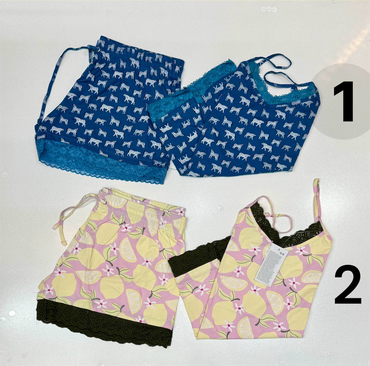 تاپ شورتک زنانه از برند H&M ( سایز لارج ) - طرح-2