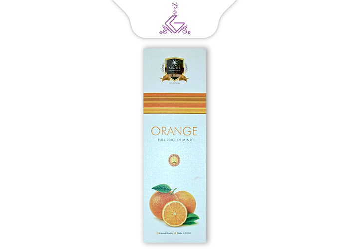 عود شاخه ای دست ساز 90گرمی پرتقال orange برند آلاکیک ALAUKIK