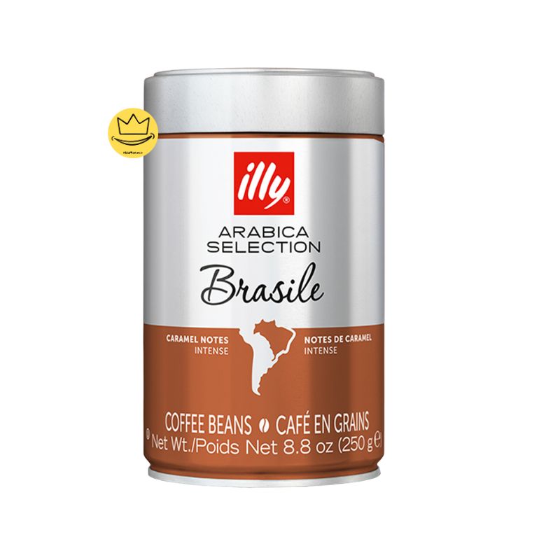 دانه قهوه ایلی برزیل نت کارامل 250 گرم illy