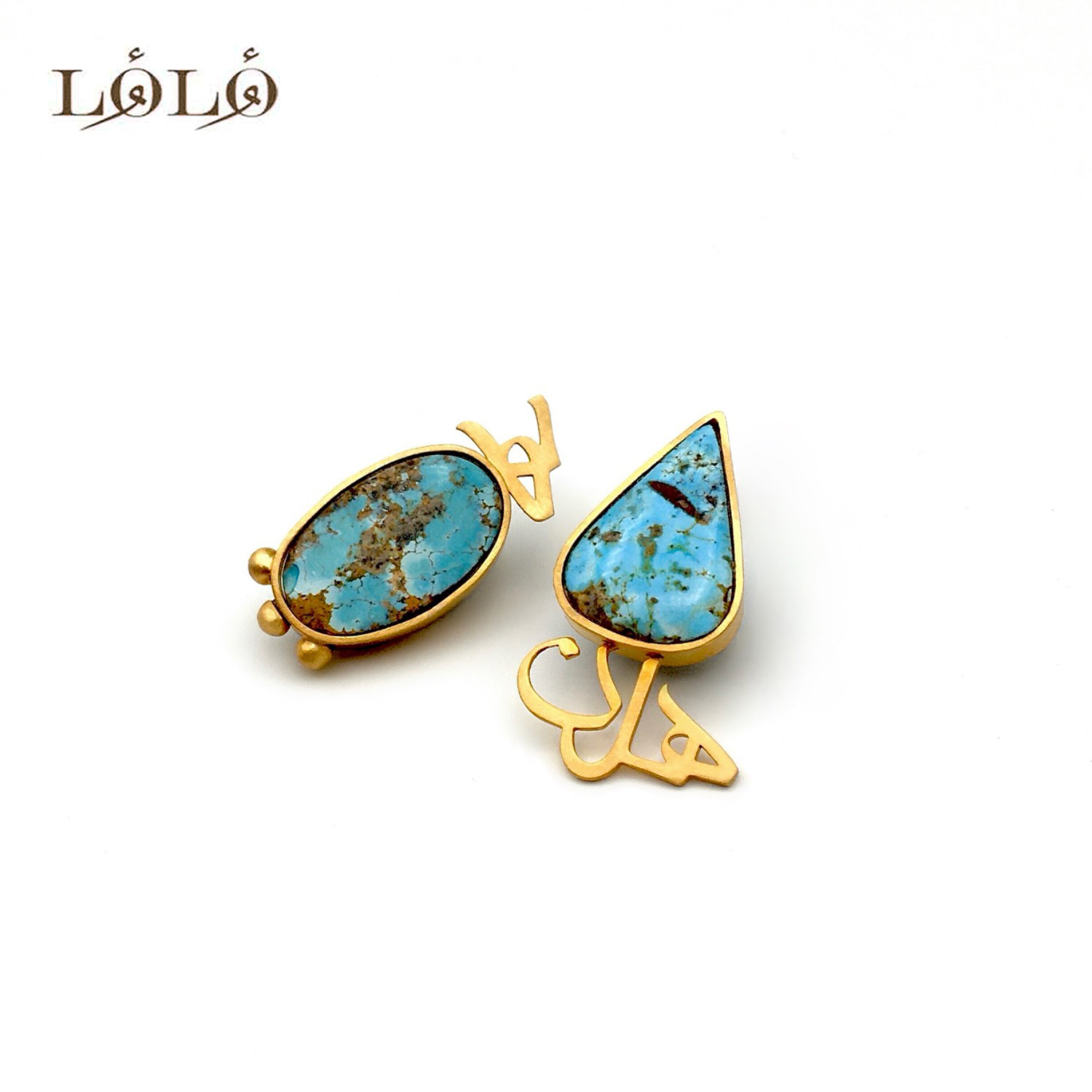 گوشواره نقره هلن فیروزه