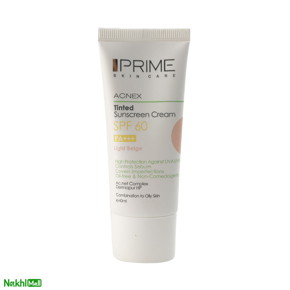 ضدآفتاب رنگی SPF60 پریم Acnex Tinted