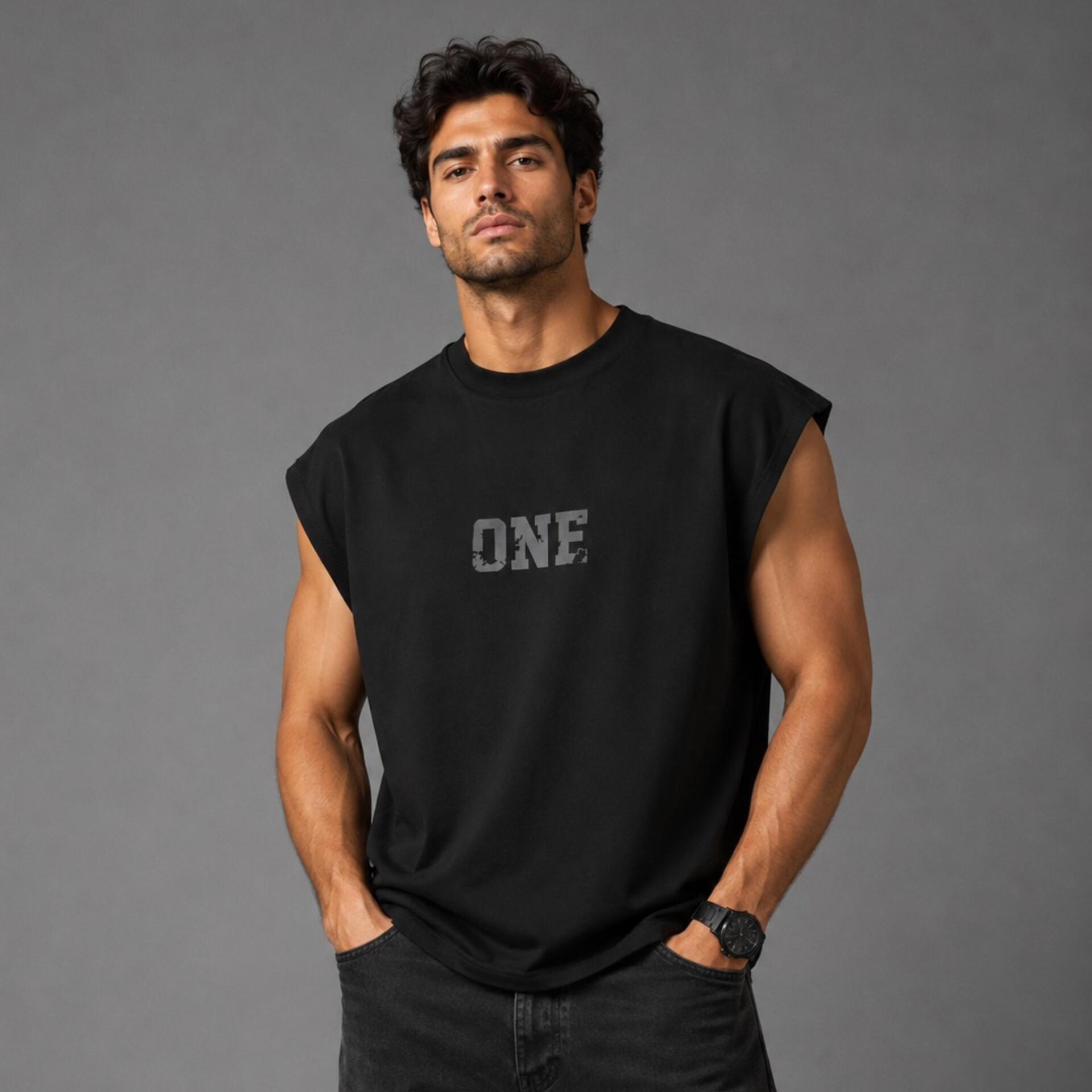 وست مردانهONE|بوتیک ماموت - مشکی, XXL