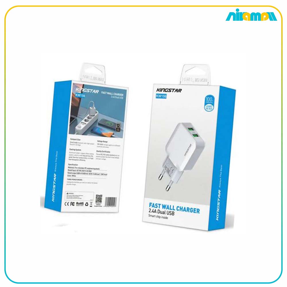 شارژر دیواری کینگ استار مدل KW156