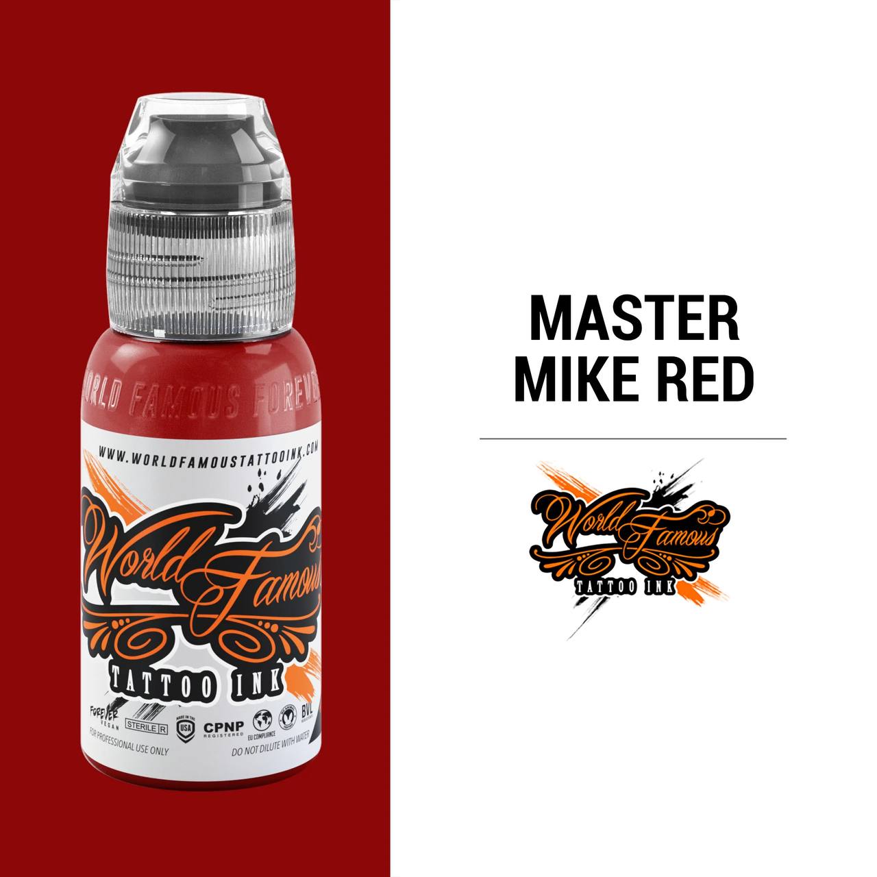 رنگ تاتو ورد فیمس MASTER MIKE RED