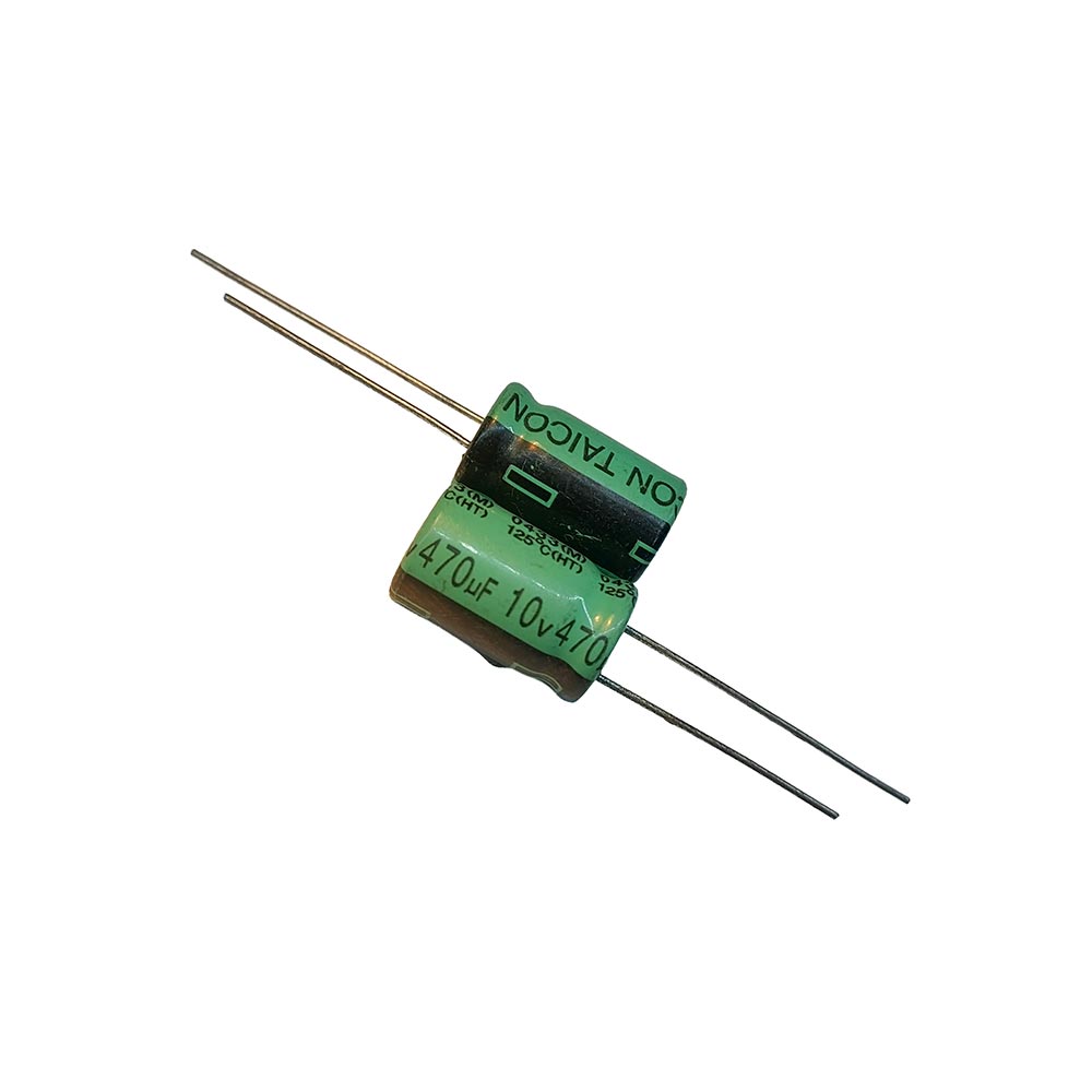 خازن الکترولیتی 470uF / 10V مارک TAICON (HT)