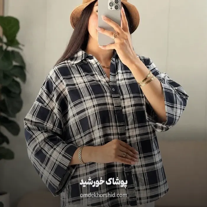 شومیز باکسی لنین کنفی آیناز
