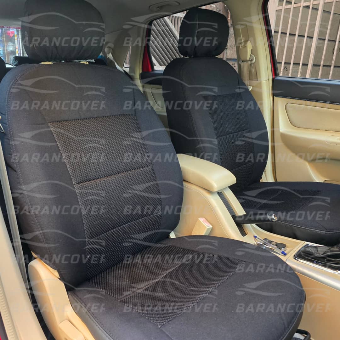 روکش صندلی بایک سابرینا پارچه رنگ مشکی