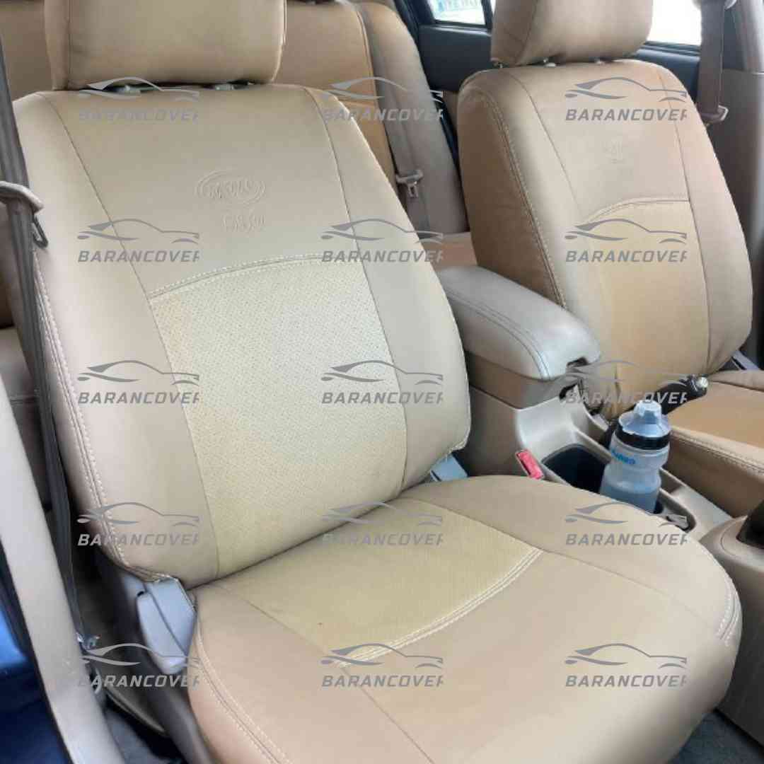 روکش صندلی ام وی ام mvm 530 چرم رنگ کرم استخوانی