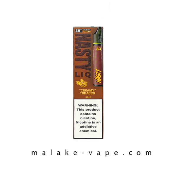 سالت تنباکو خامه نستی Nasty LIQ 83 Creamy Tobacco