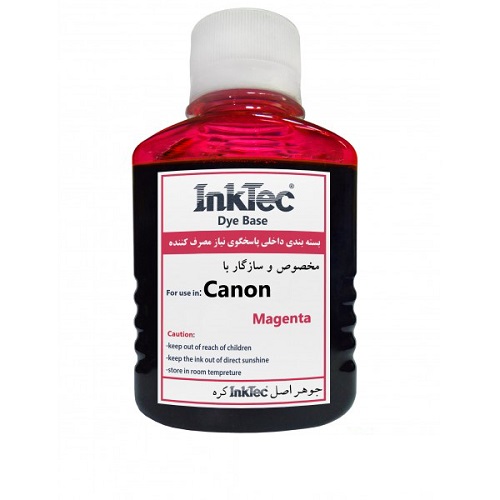 جوهر 100ml اینکتک داخلی قرمز پرینتر کانن InkTec 100ml magenta Canon