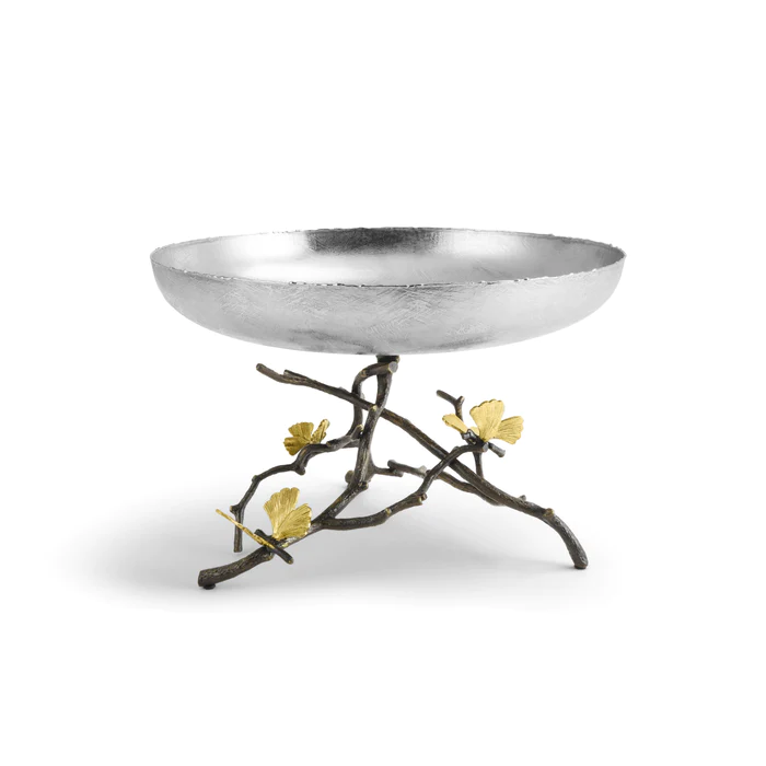 ظرف میوه پایه دار مایکل آرام | Butterfly Ginkgo Fruit Bowl