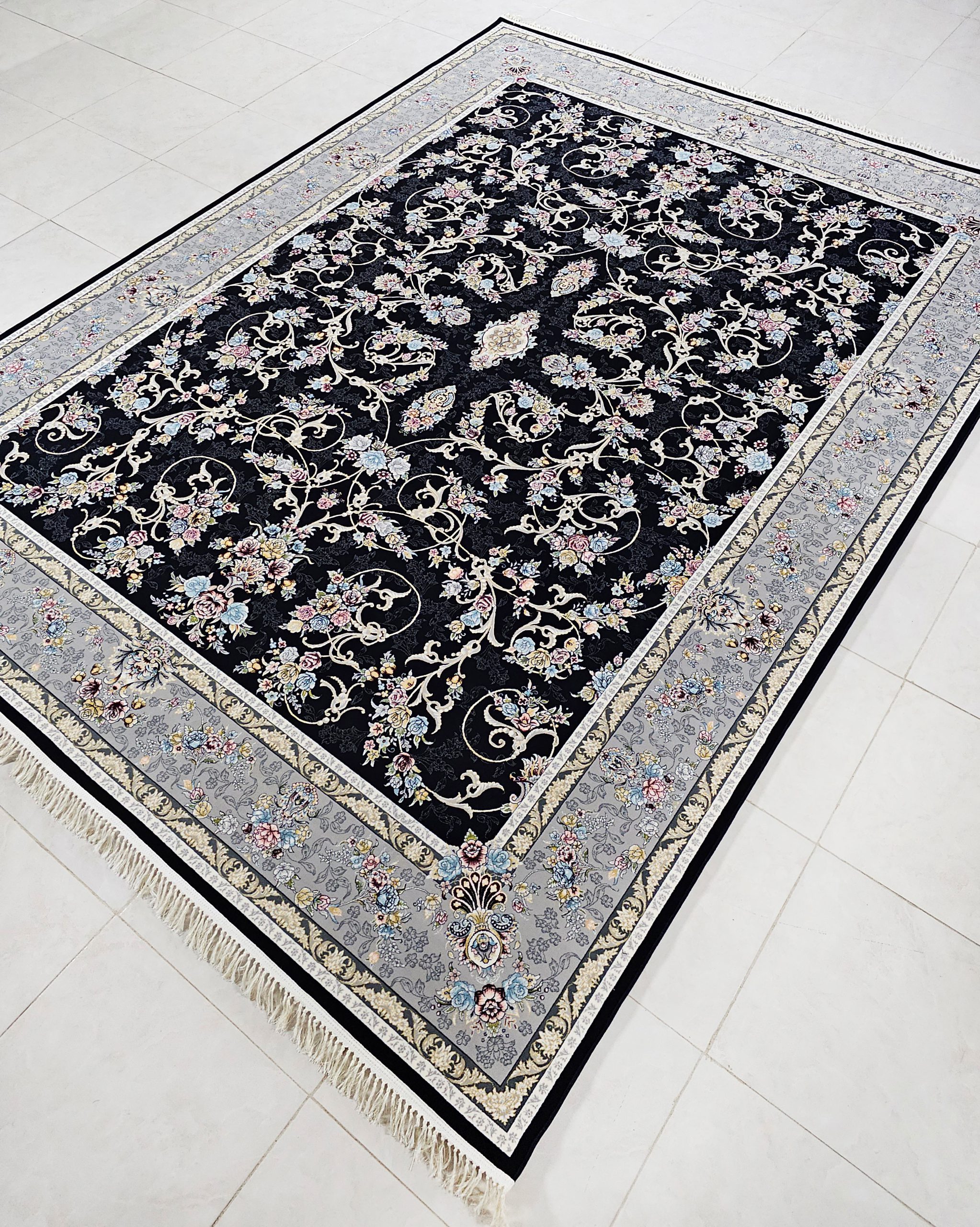 فرش 700 شانه آکرلیک طرح شاهان کد7024014 آرزو