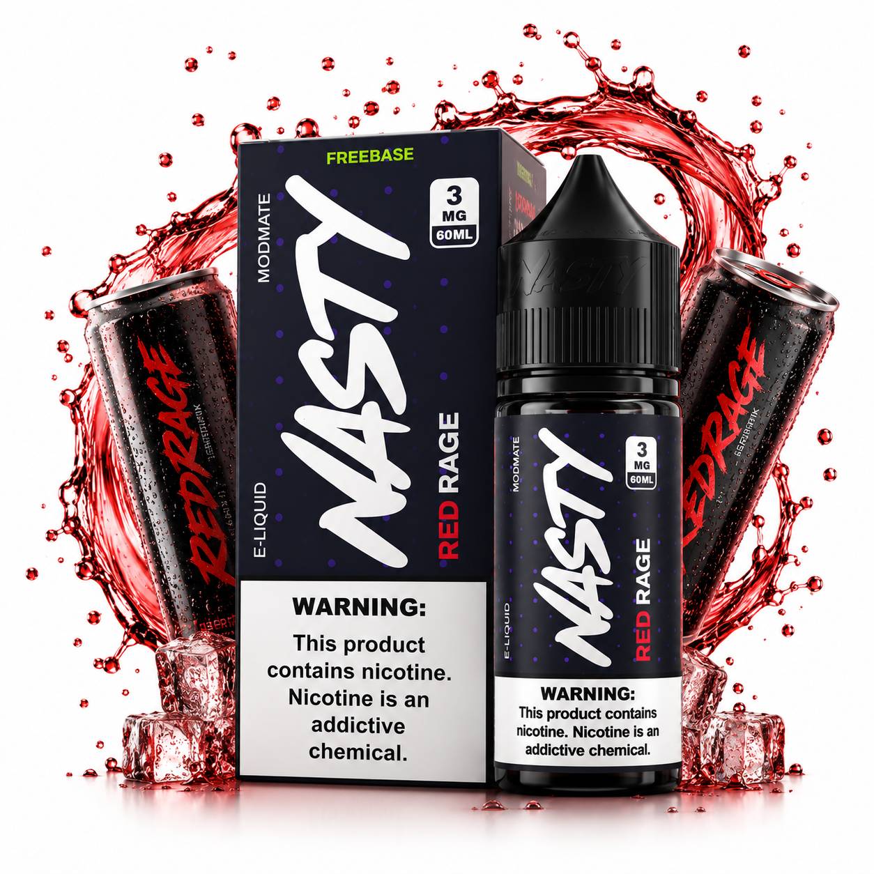 جویس انرژی زا قرمز نستی juice red rage nasty