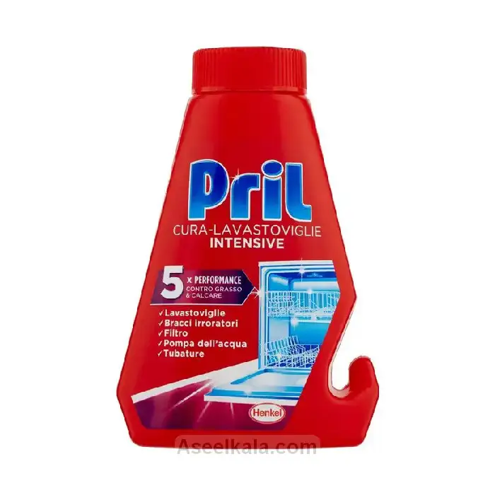 مایع جرم گیر پریل ماشین ظرفشویی مدل 5 کاره حجم 250 میل – Pril