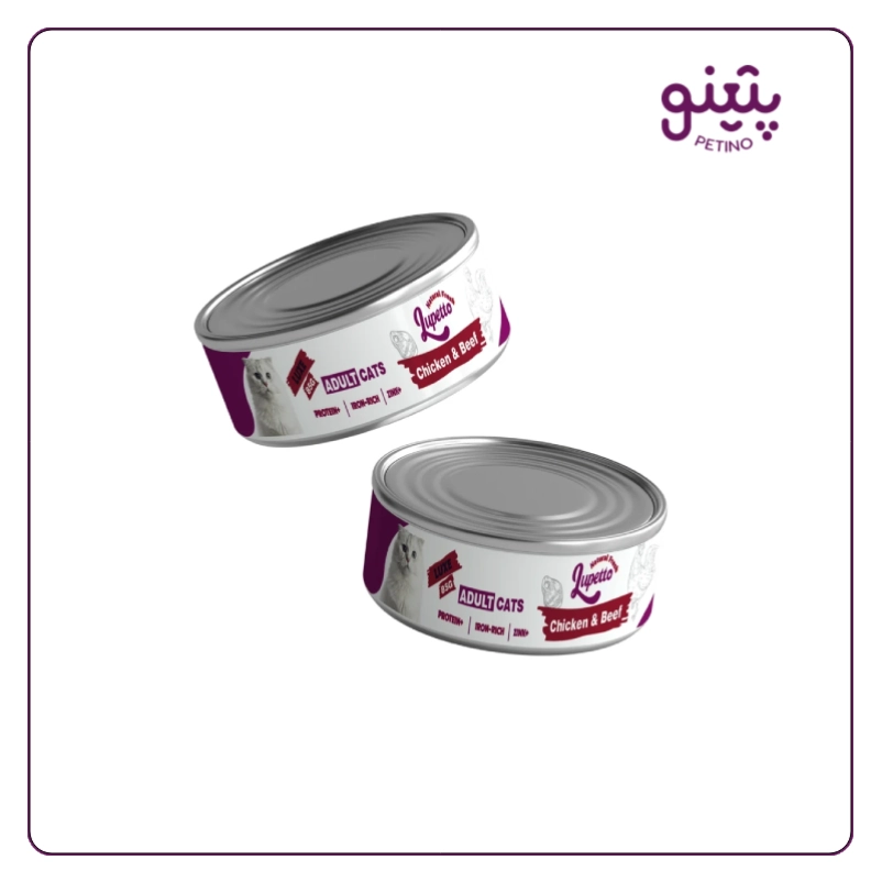 کنسرو گربه پته لوپتو با طعم مرغ و گوشت