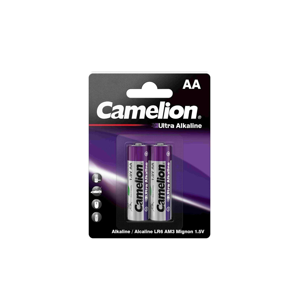 باتری نیم قلمی کملیون مدل اولترا آلکالاین 2 عددی Camelion Ultra Alkaline AAA Battery 2 Pack