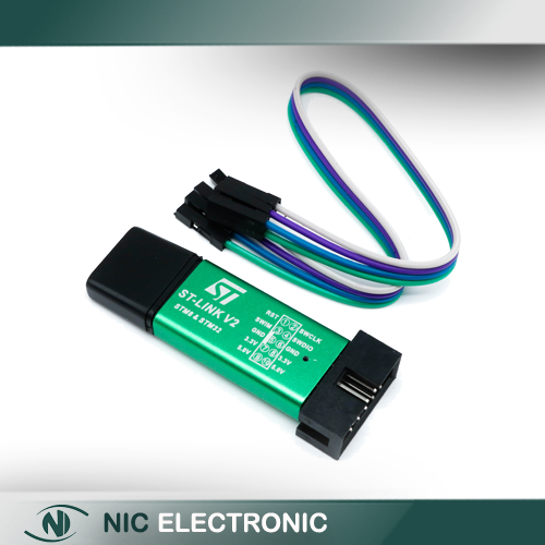 پروگرامر مینی ST-Link V2 برای میکروکنترلر های STM8 و STM32