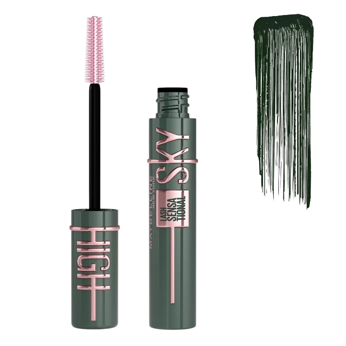 ریمل گرین اسکای های میبلین ریمل بلندکننده و حجم دهنده  Maybelline Lash Sensational Sky High Mascara green altitude