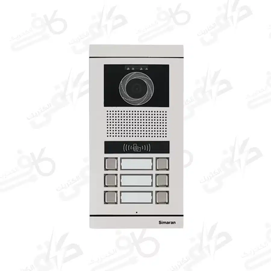 پنل آیفون تصویری شش واحدی مدل فرداد کارتی سیماران