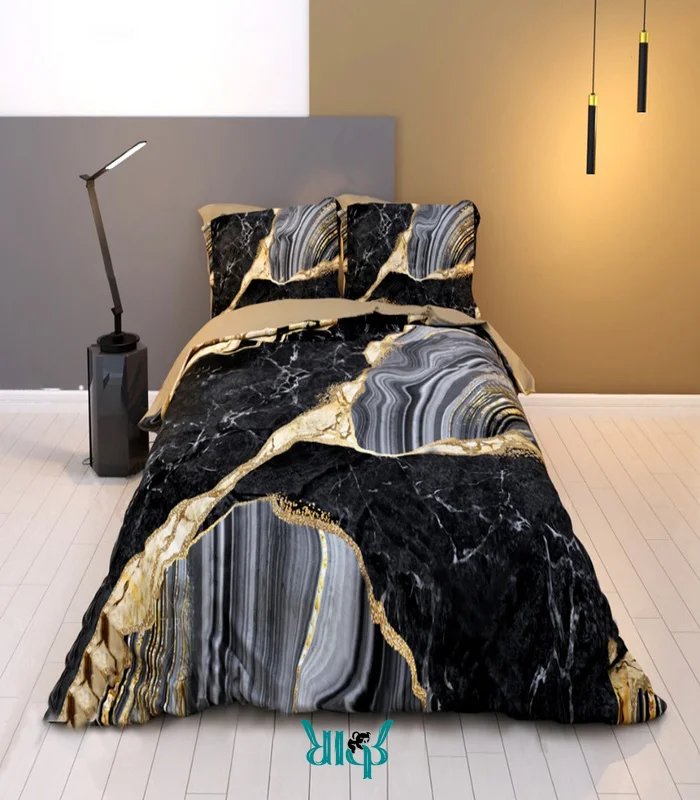روتختی مشکی طوسی طرح سنگ ماربل کد d390