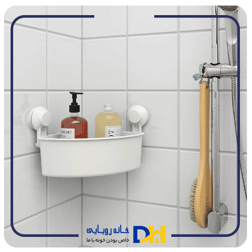 سبد آویز حمام سه گوش ایکیا TISKEN