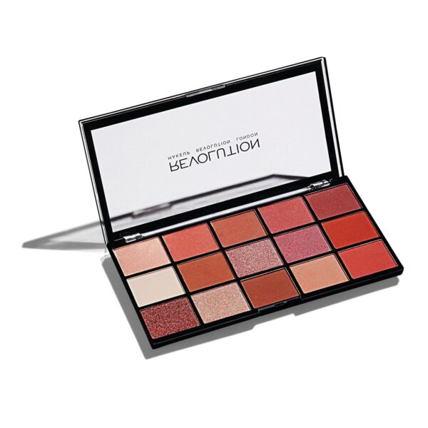 پالت سایه 15 رنگ رولوشن مدل newtrals 2 revolution makeup revolution london eyeshadow reloaded newtrals 2