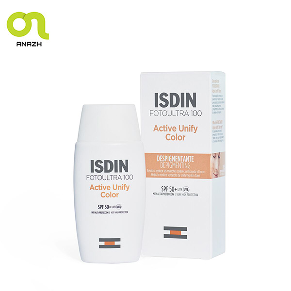 ضد آفتاب اکتیو یونیفای ایزدین اصل رنگی SPF 50 -اناژ