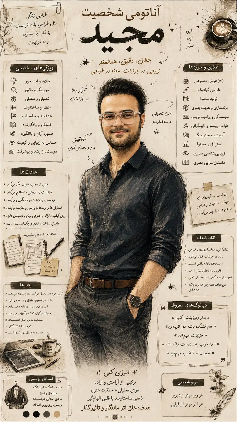 پرامپت تحلیل شخصیت