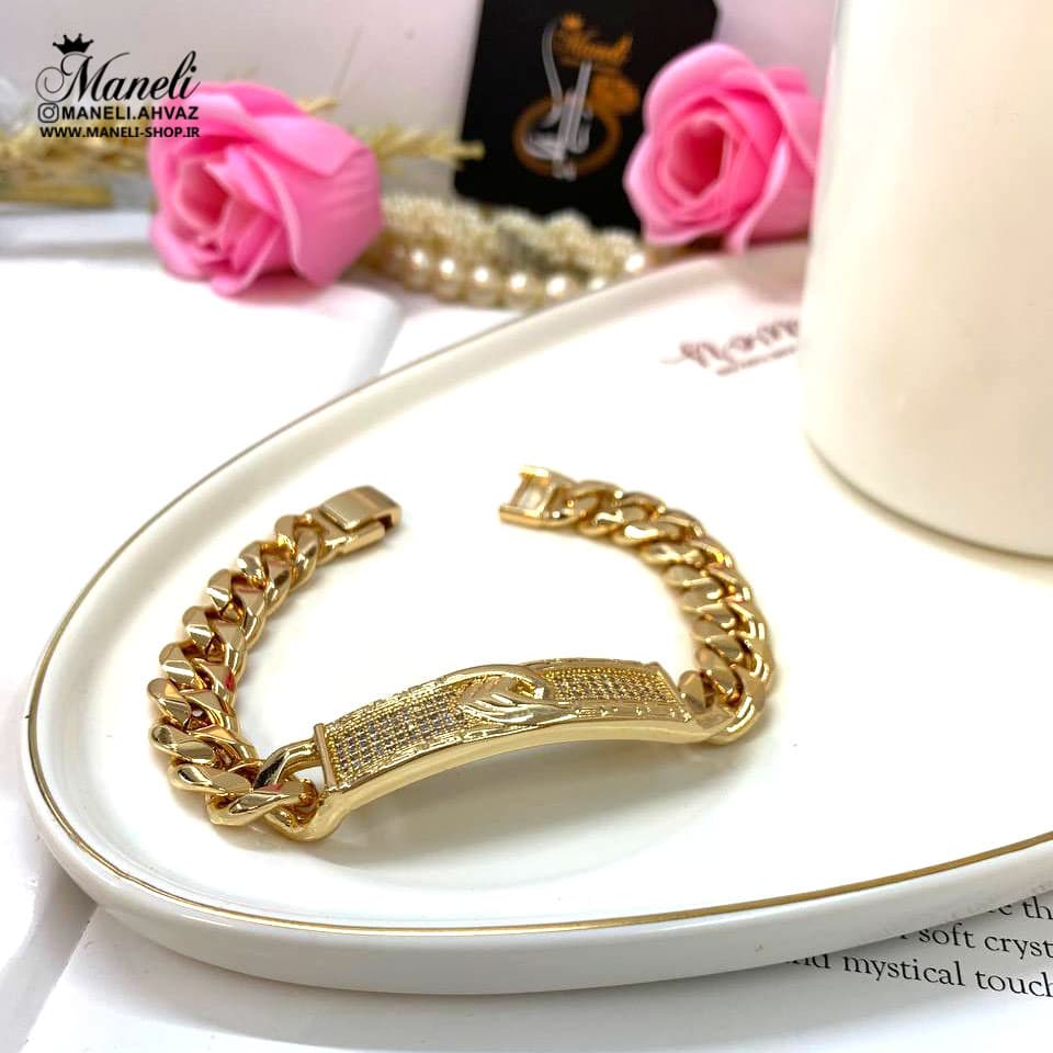 دستبند کارتیری پلاک دار ژوپینگ mxp677