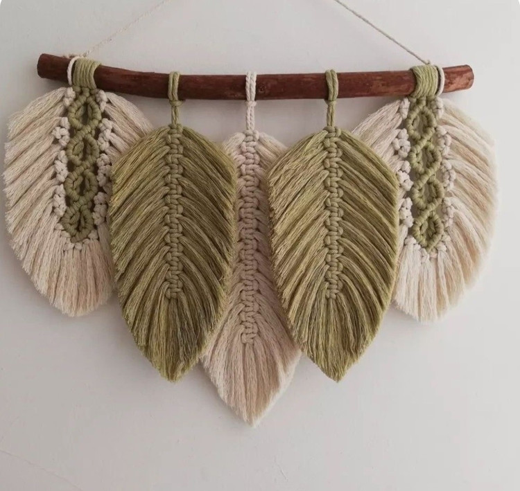 دیوارکوب مکرومه کد 274 برند گره چی و رنگ دلخواه