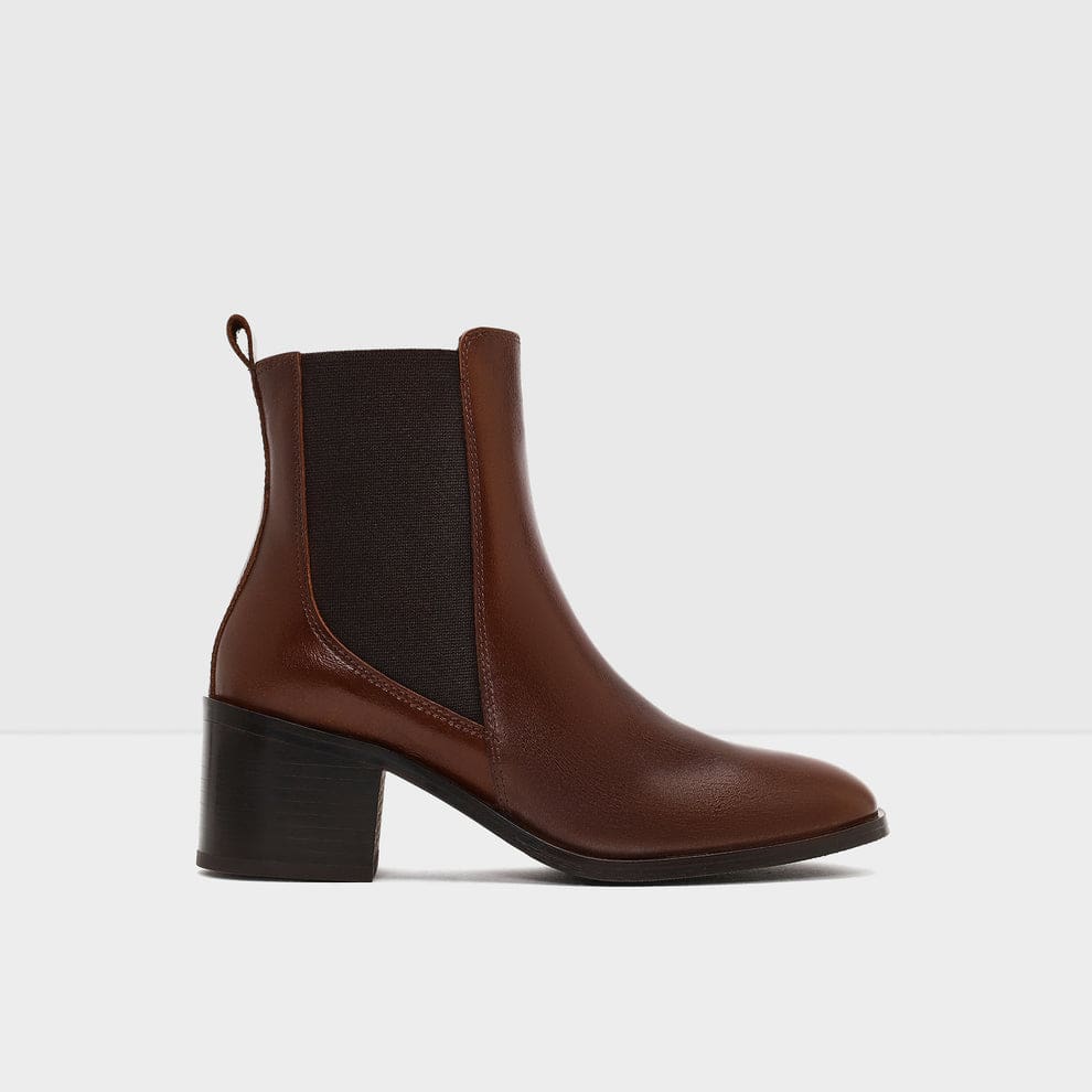 بوت زنانه قهوه‌ای چرم بژ آلدو HIDA-TR – ALDO