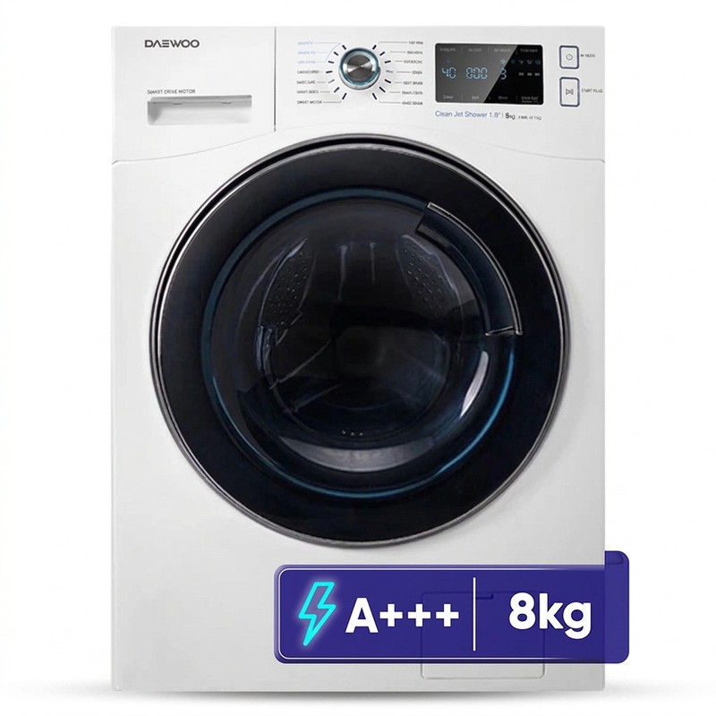 ماشین لباسشویی 8 کیلوگرم اتوماتیک دوو مدل LM-881W - سفید