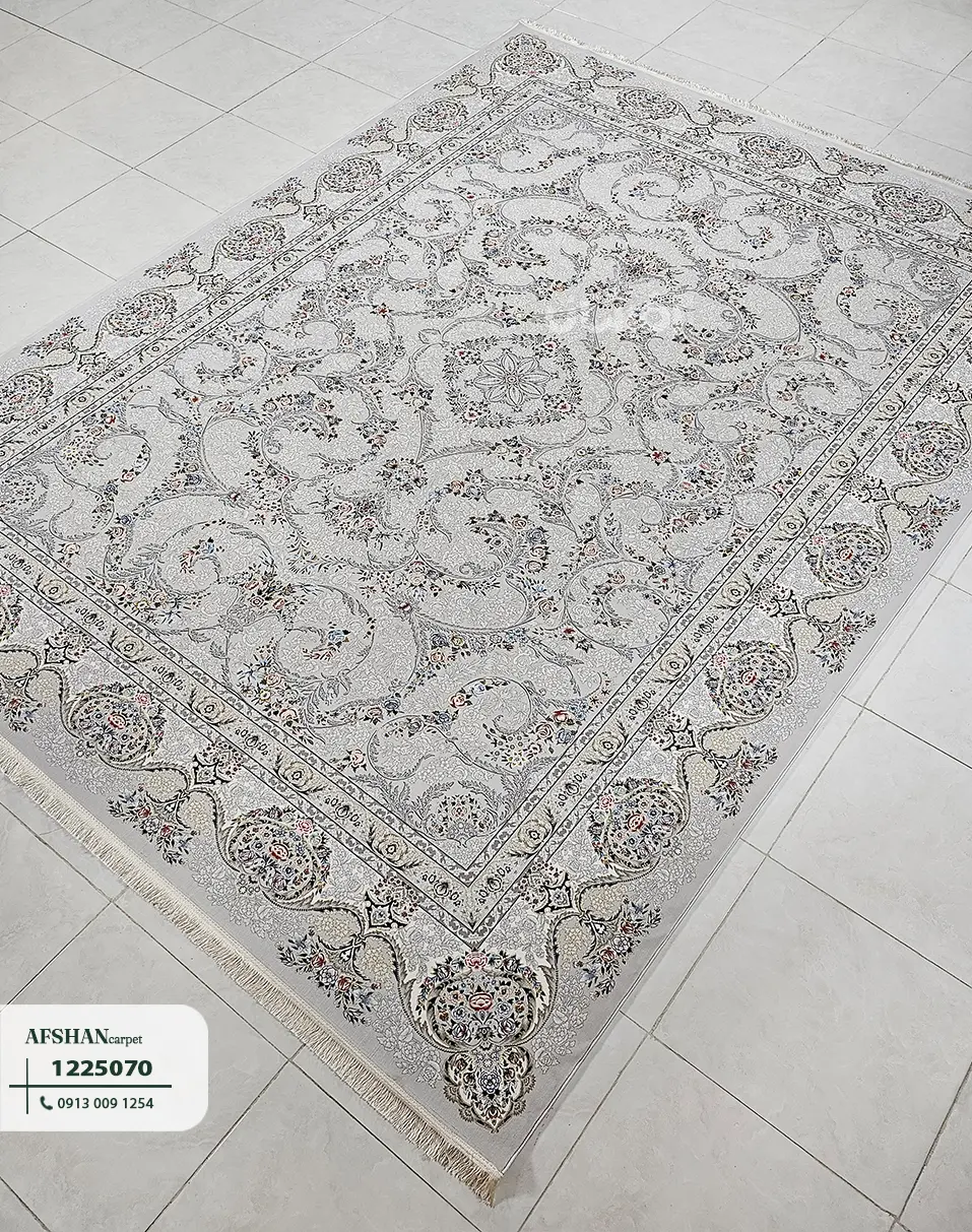 فرش 1200 شانه آکرلیک طرح مهگل کد 1225070 نگار