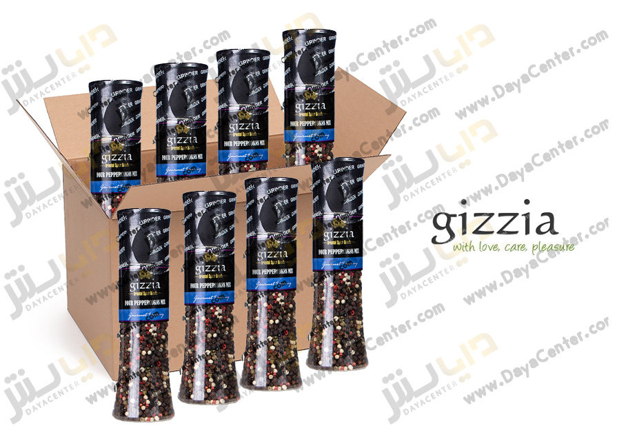 دانه فلفل چهار رنگ گیزیا کارتن 8 عددی