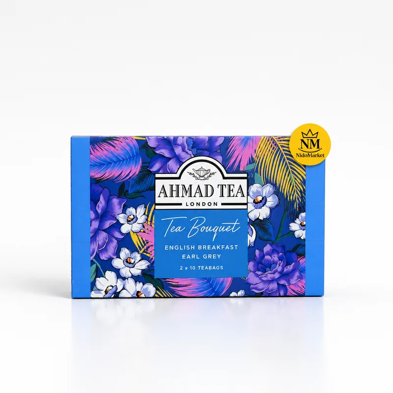 چای تی بوکه احمد تی مدل English Breakfast و Earl Grey - بسته 20 عددی