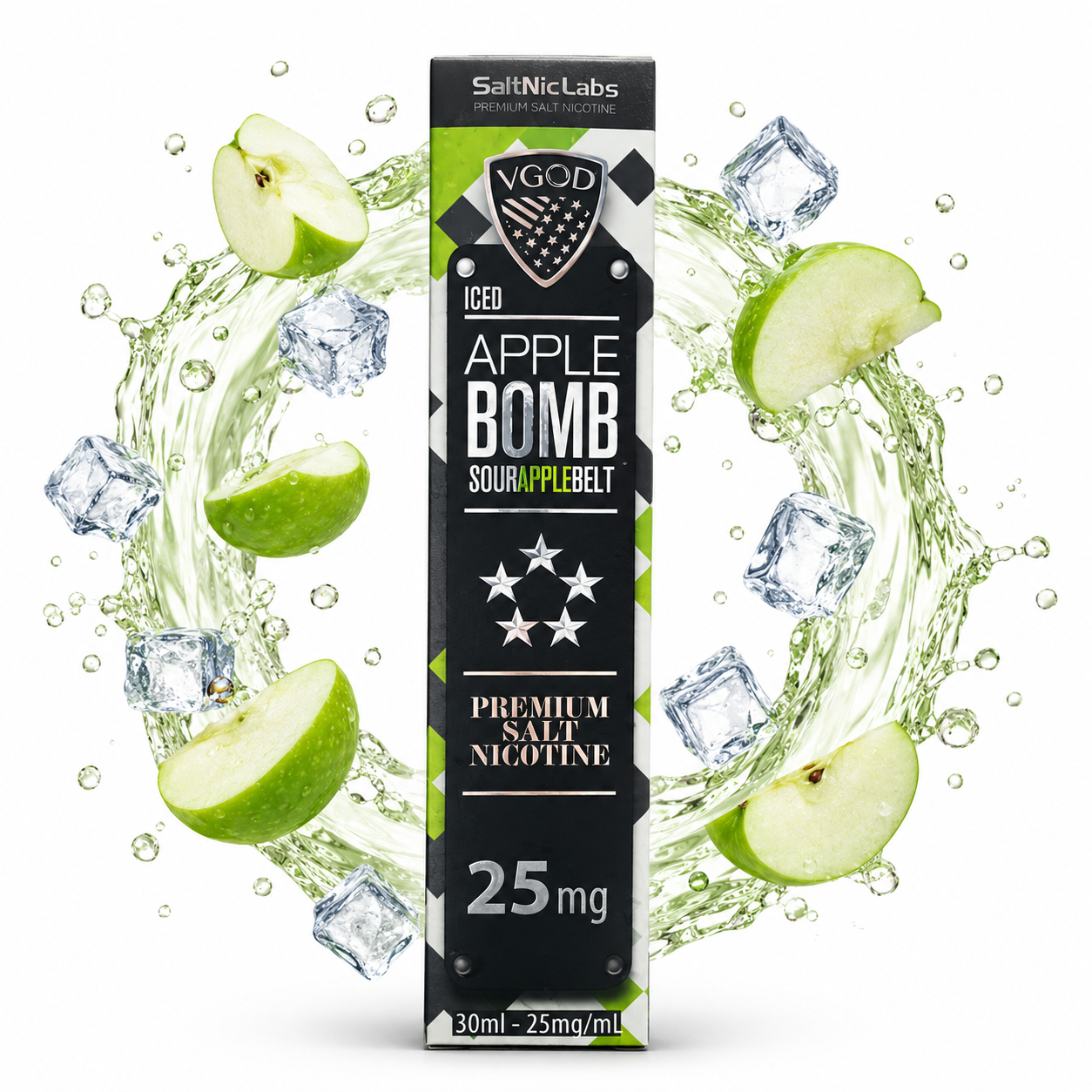 سالت سیب ترش یخ ویگاد salt sour apple ice v god
