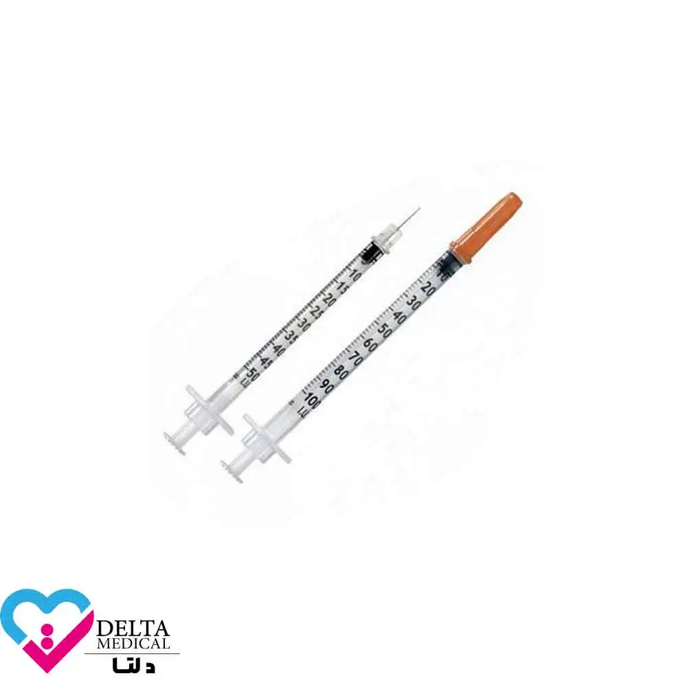سرنگ انسولین بی دی (BD نیم و یک سی سی) بسته 10 عددی