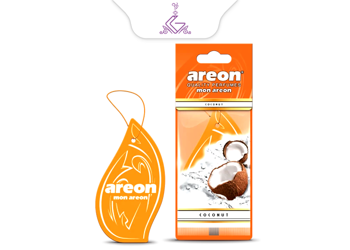 خوشبو کننده ماشینی آویز(کارتی) نارگیل COCONUT برند آرئون AREON